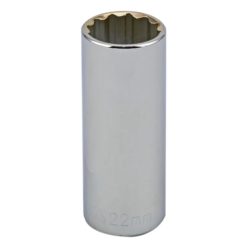 22MM - 1/2" Drive 12 Point Metric Deep Socket Direct From Manufacturer