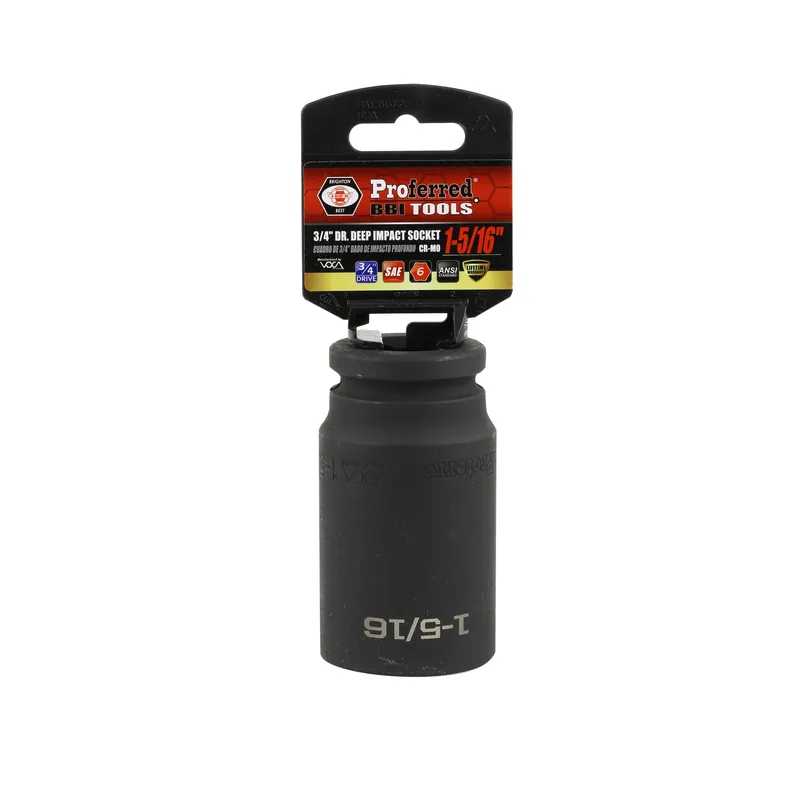 1-5/16" - 3/4"" Drive 6 Point Inch Deep Impact Socket Impact Budget