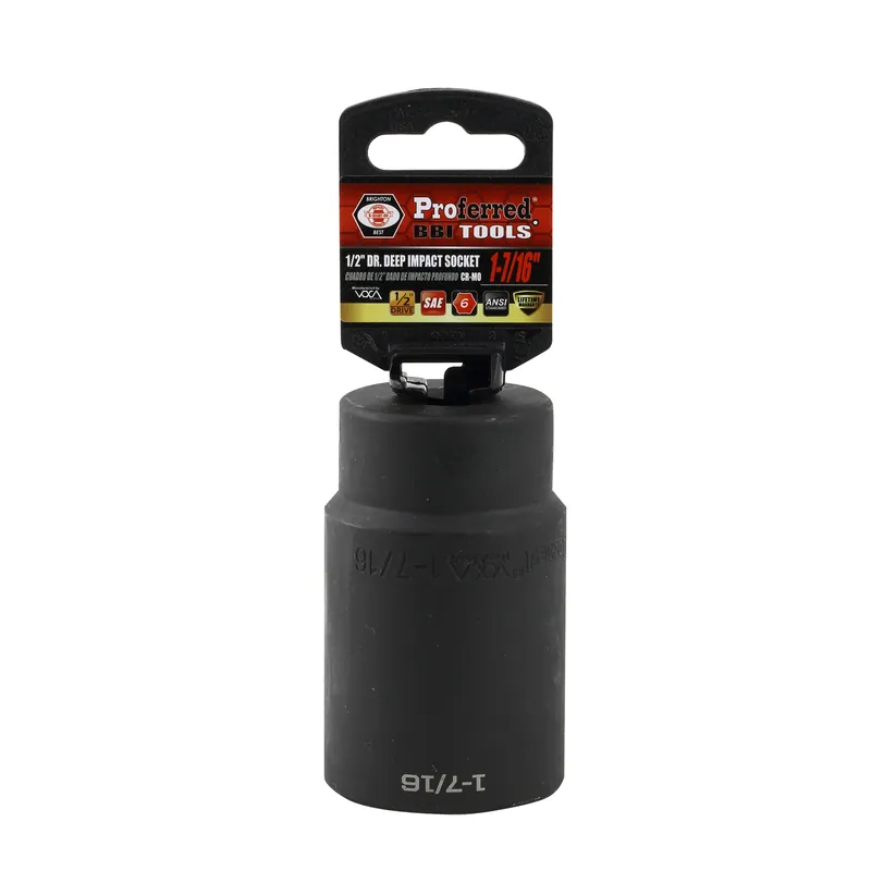 Shop Now 1-7/16" - 1/2" Drive 6 Point Inch Deep Impact Socket Impact