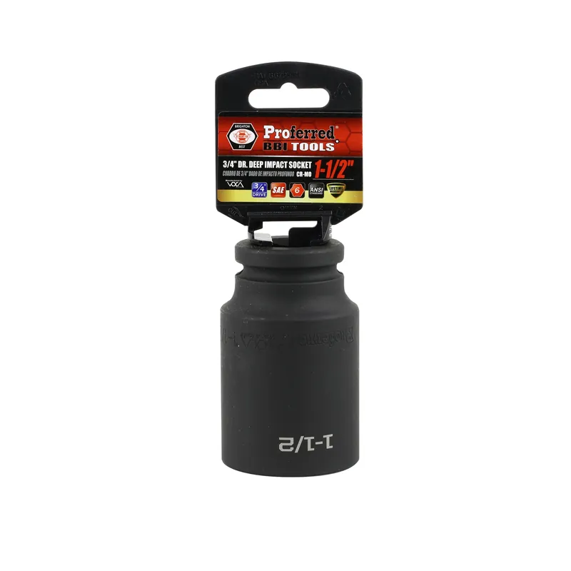 1-1/2" - 3/4" Drive 6 Point Inch Deep Impact Socket Impact In Demand
