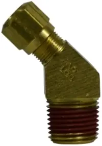 1480-4 BRASS FITTING - 45 DEGREE 1/8 MALE PIPE X 1/4 TUBE Same Day Shipping