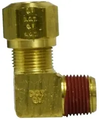 1469-6-6 BRASS FITTING - 90 DEGREE 3/8 MALE PIPE X 3/8 TUBE Popular