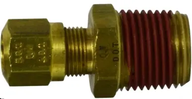 1/8 NPT MALE X 1/4 DOT COMPRESSION MALE ADAPTER BRASS FITTING Mega Sale