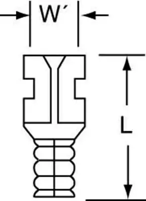 3M™ Non-Insulated Butted Seam Female Disconnect, 72F-187-20, Max. Temp. 347 °F (175 °C) for bare terminals Professional Grade