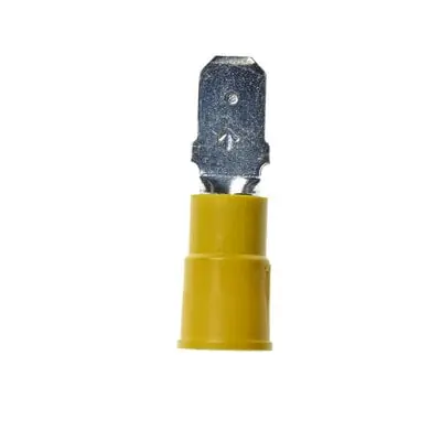 Modern 3M™ Non-Insulated Butted Seam Female Disconnect, 73F-375-50, Max. Temp. 347 °F (175 °C) for bare terminals