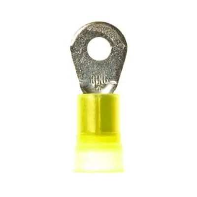 Seasonal Sale 3M™ Scotchlok™ Ring Tongue MN4-14RK Nylon Insulated Brazed Seam, Stud Size 1/4, 200/Case