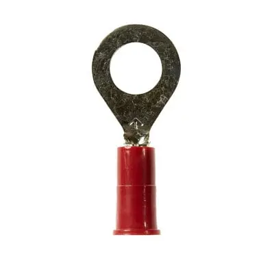 Authentic 3M™ Scotchlok™ Ring Tongue MV18-14R/SK, Vinyl Insulated Brazed Seam, Stud Size 1/4, 1000/Case