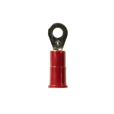 Wholesale 3M™ Scotchlok™ Ring Tongue MV18-4R/SK, Vinyl Insulated Brazed Seam, Stud Size 4, 1000/Case