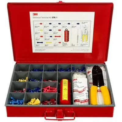 3M™ Scotchlok™ STK-1 Durable Metal Terminal Kit, Red, terminals are rohs 2011/65/eu compliant, 1/Case Handmade