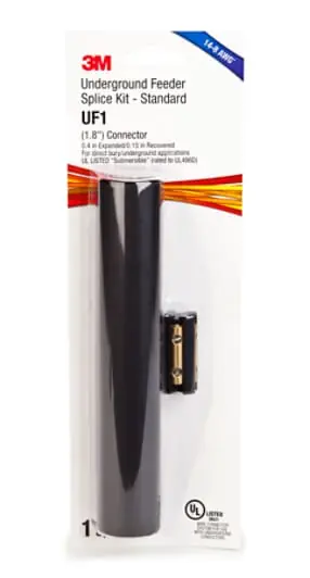 Bargain 3M™ Splice Kit UF1 Standard, 1.8 in (45,7 mm) connector, 8.0 in (203,2 mm) heat shrink tube, 6 kits/case