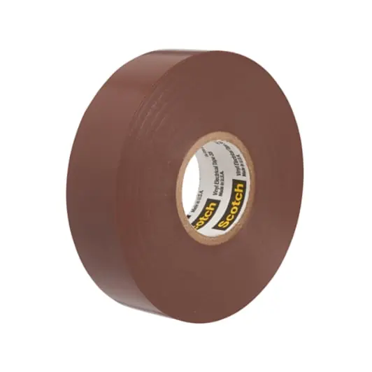Scotch® Vinyl Color Coding Electrical Tape 35, 1/2 in x 20 ft, Brown, 10 rolls/carton Exclusive Offer